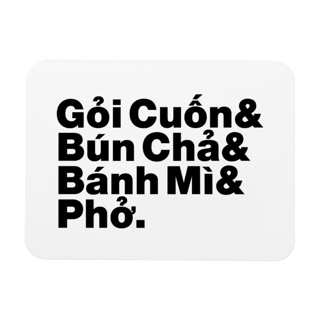 Vietnamesiska gatumaten magnet (Horisontell)