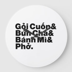 Vietnamesiska gatumaten stor klocka