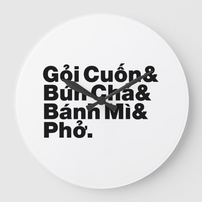 Vietnamesiska gatumaten stor klocka (Framsida)