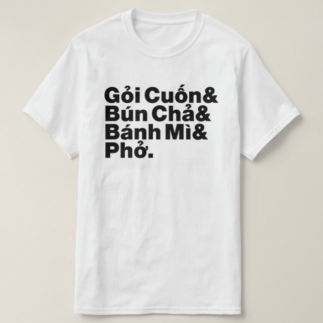 Vietnamesiska gatumaten t shirt (Design framsida)