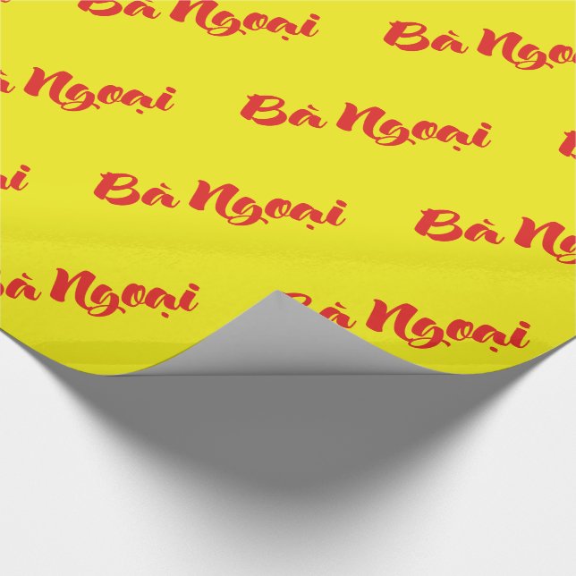 Vietnamesiska (mormor) - Bà Ngoại Presentpapper (Hörn)