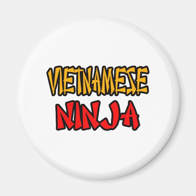 Vietnamesiska Ninja Magnet (Framsidan)