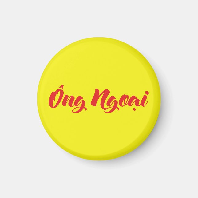 Vietnamesiske (morfar) morfar - Ông Ngoại Magnet (Framsidan)