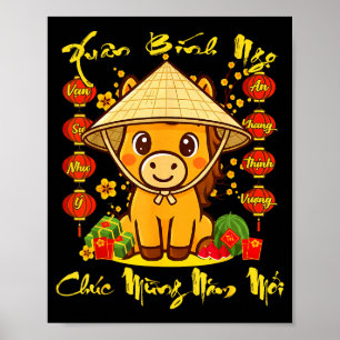 Vietnamesiskt lunärt nyår - Tet 2026 år för H Poster