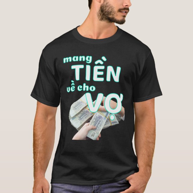 Vietnamesiskt nyår 2022 Tiger Mang Tien Ve Cho Me T Shirt (Framsida)