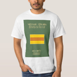 Vietnamesiskt pass - flagga av södra Vietnam T Shirt