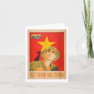 Vietnamkong Propaganda Poster - Vietnams Krig-komm Kort