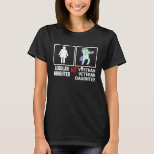 Vietnamkrig Veteran Dotter Enhörning Militär Såld T Shirt