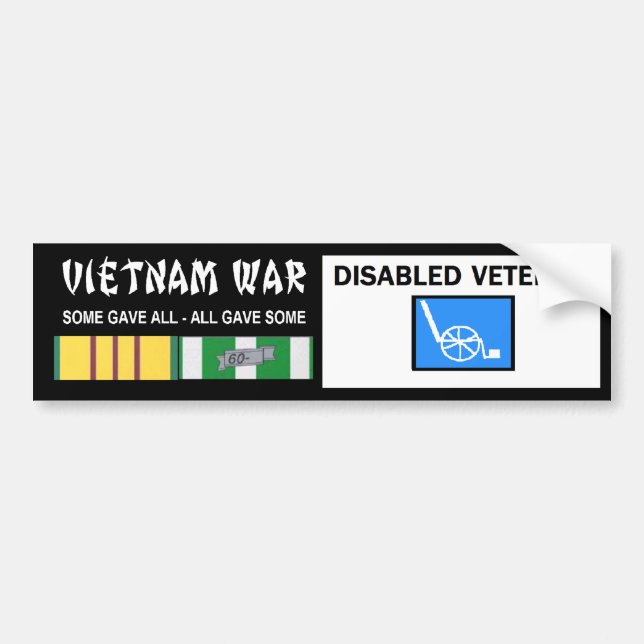 VIETNAMKRIGET - RÖRELSEHINDRAD VET BILDEKAL (Framsidan)