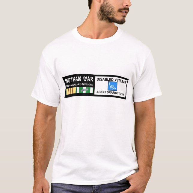 VIETNAMKRIGET - RÖRELSEHINDRAD VET - T SHIRT (Framsida)