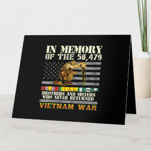 Vietnamkrigets veteraner USA minnesdag till minne Kort