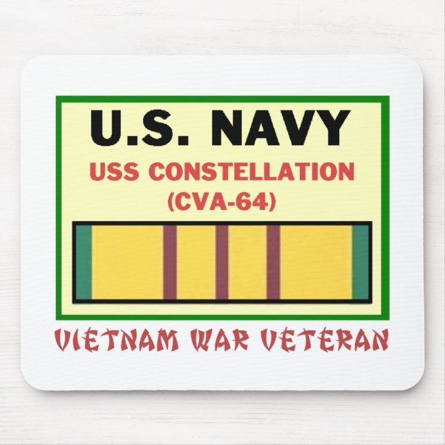 VIETNAMKRIGETVET FÖR KONSTELLATION CVA-64 MUSMATTA (Framsidan)