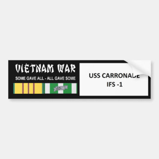 VIETNAMKRIGETVETERAN FÖR USS CARRONADE BILDEKAL