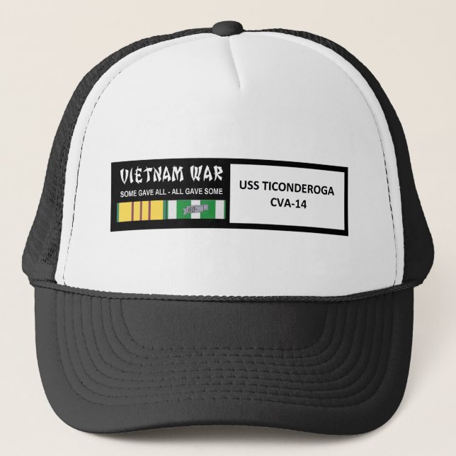 VIETNAMKRIGETVETERAN FÖR USS TICONDEROGA KEPS (Framsida)