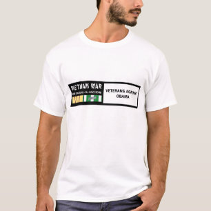 VIETNAMKRIGETVETERAN MOT OBAMA T SHIRT