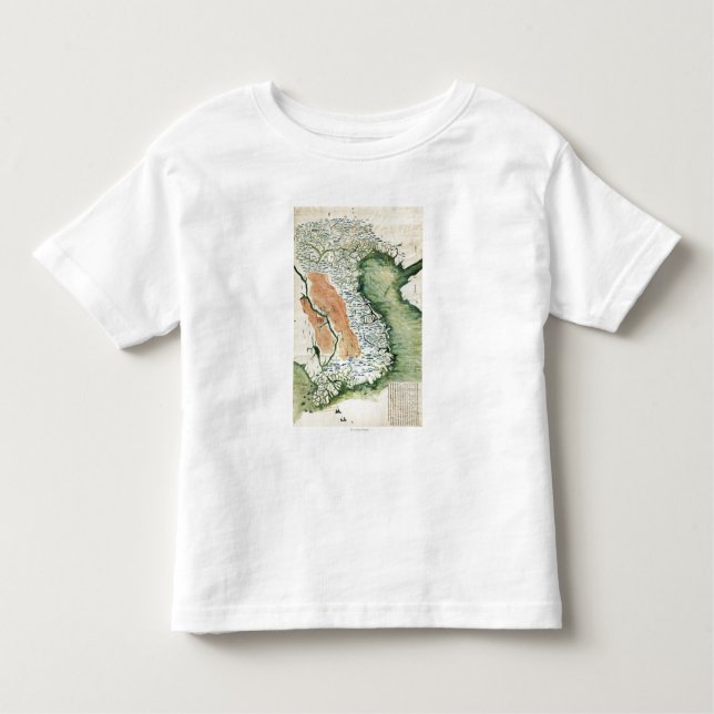 VietnamPanoramic MapVietnam T-shirt (Framsida)