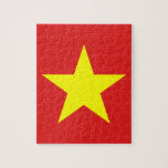 Vietnams Flagga Gult Star Puzzle Pussel<br><div class="desc">Vietnam Flagga. Utformning på pussel. Matchande kläder, tillbehör, kontorsprodukter, hemprodukter med mera... Glöm inte hela samlingen.</div>