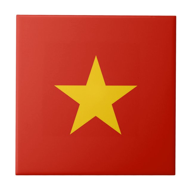 Vietnams flagga kakelplatta (Framsidan)