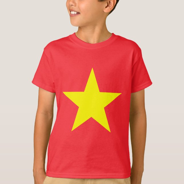 Vietnams Flagga Kids sötskjorta Tee (Framsida)