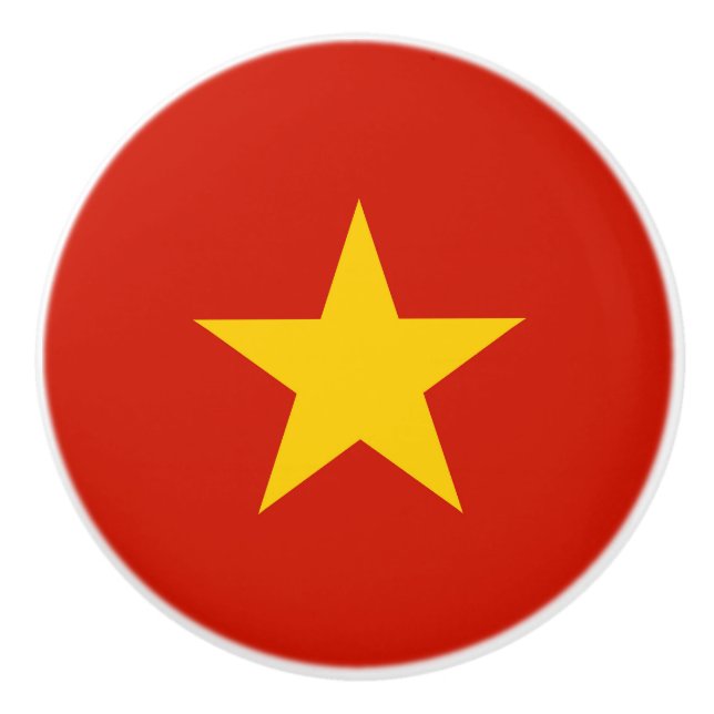 Vietnams flagga knopp (Framsidan)