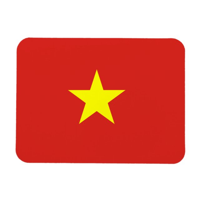 Vietnams flagga magnet (Horisontell)