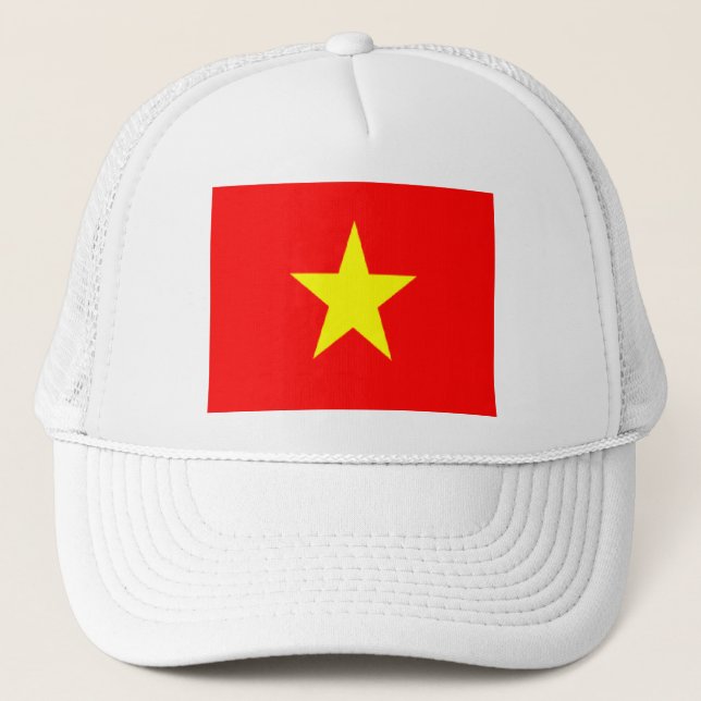 Vietnams flagga-maskor truckerkeps (Framsida)