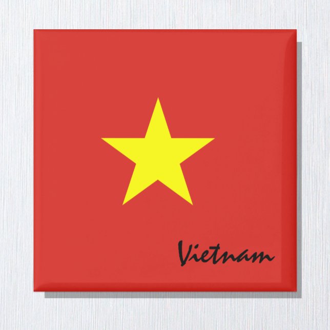 Vietnams flagga och vietnamesisk Helgdag, resor/sp Magnet (Skapare uppladdad)