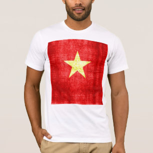 Vietnams Flagga Vintage Tee