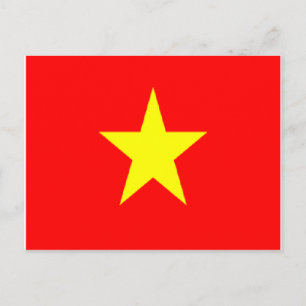 Vietnams flagga-vykort vykort