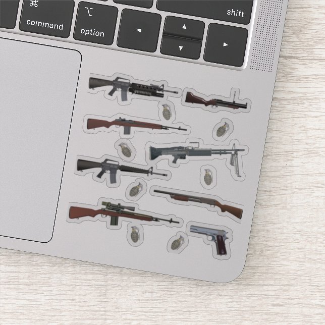 Vietnams Krig-amerikanska vapen Klistermärken (Detalj)