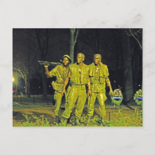 Vietnams Krig Memorial i Washington DC Vykort