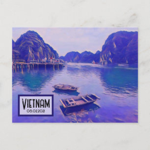 Vietnams Long Bay-Anpassade - vykort