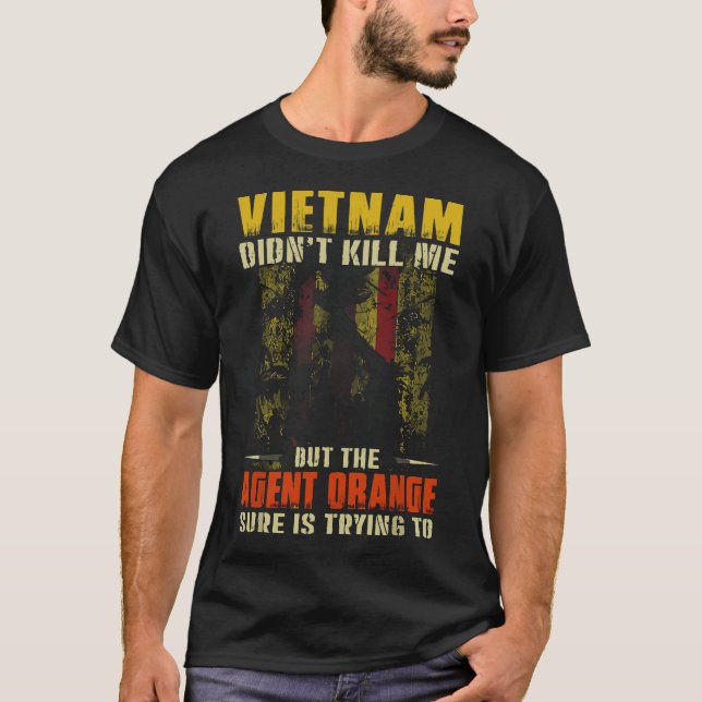 Vietnams militära offer Krig Agent i Orange T Shirt (Framsida)