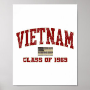 Vietnams militära skeppscertifikat Krig från 1969 Poster