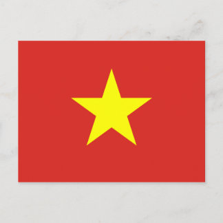 Vietnams nationella Flagga Vykort
