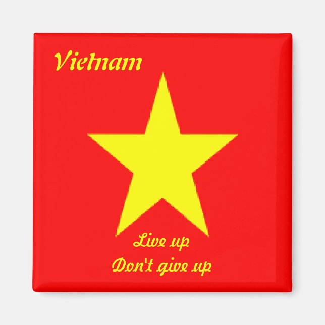 Vietnams positiva meddelandemagneter magnet (Framsidan)