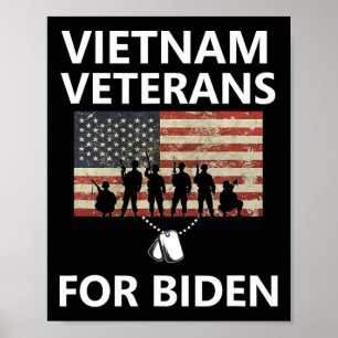 Vietnams veteraner för Joe Biden 2020 President El Poster
