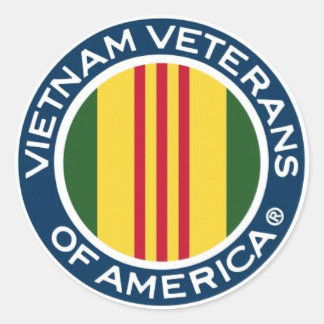 Vietnams veteraner i Amerika 3-tumshäckrar Runt Klistermärke