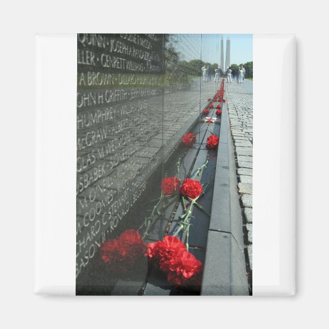 Vietnams veteraner Memorial Wall Magnet (Framsidan)