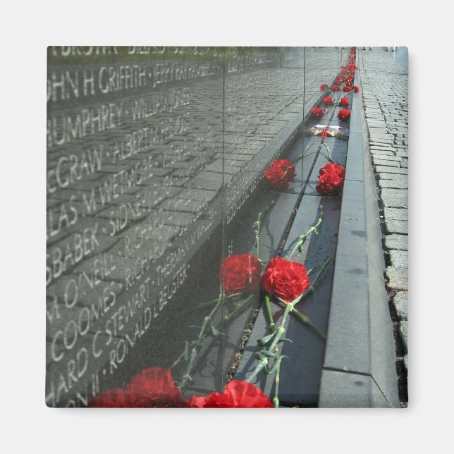 Vietnams veteraner Memorial Wall Magnet (Framsidan)