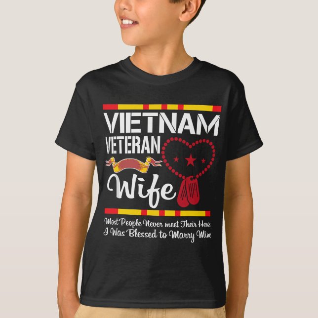 Vietnams veteranska fru t shirt (Framsida)