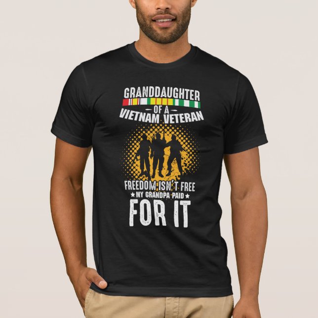 Vietnams veterinär Morfar T Shirt (Framsida)