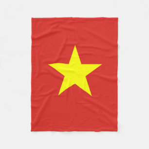 Vietnams vietnamesiska flagga-stjärna fleecefilt
