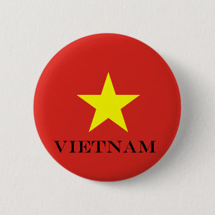 Vietnams vietnamesiska flagga-stjärna knapp