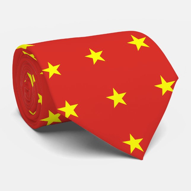 Vietnams vietnamesiska flagga-stjärna slips (Rullad)