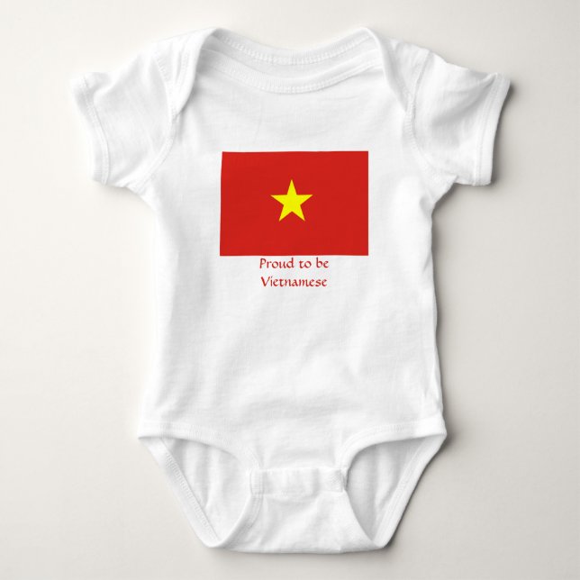 Vietnams vietnamesiska flagga-stjärna tee shirt (Framsida)