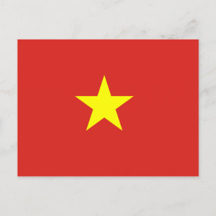 Vietnams (vietnamesiska) Flagga-vykort Vykort