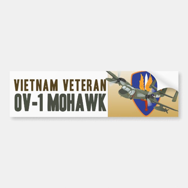 Vietnamveteran Mohawk Bildekal (Framsidan)