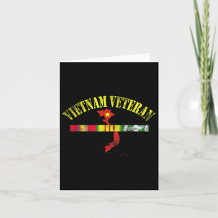 Vietnamveteran USA-flagg minnesmärke patriotisk Kort