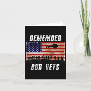 Vietnamveteraner Minns Våra Vets Minnesdag T Kort